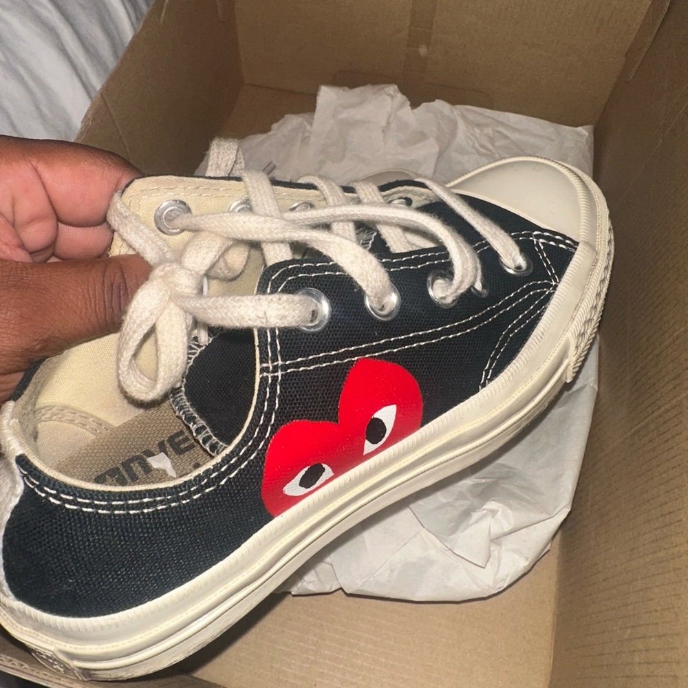 Converse Black and Red Kids Sneakers